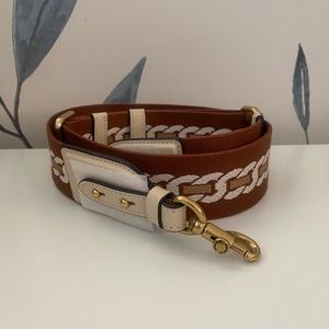 Coach Strap With Chain Stripe